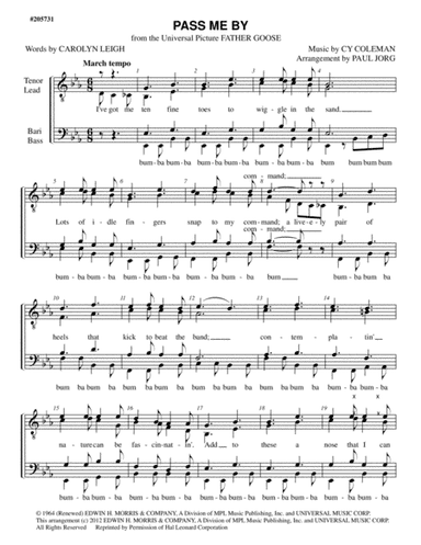 Pass Me By (arr. Paul A. Jorg)