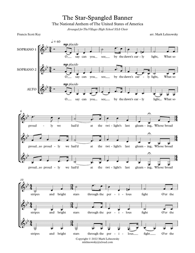The Star-Spangled Banner (arr. Mark Lehnowsky)