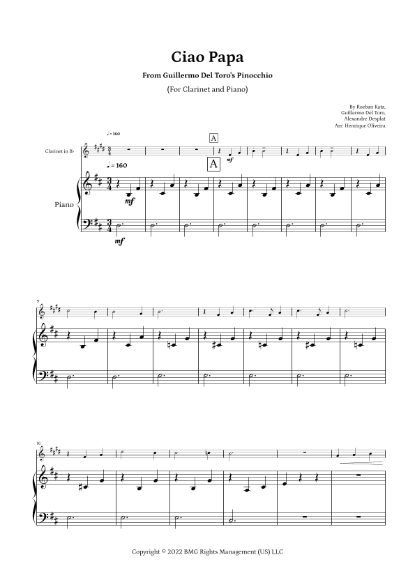 Ciao Papa (arr. Henrique Oliveira)