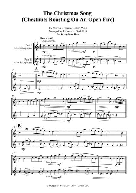 The Christmas Song (chestnuts Roasting On An Open Fire) (arr. Thomas H. Graf)