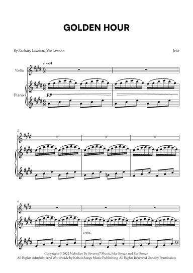 Golden Hour (arr. Cadenza Editions)