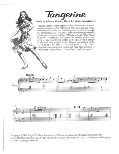 Tangerine (arr. Robert Blond)