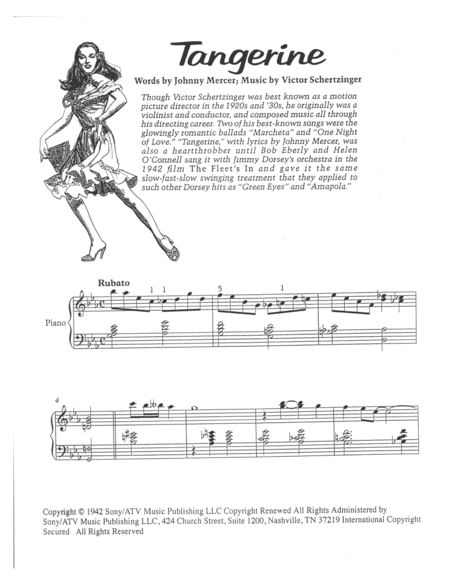 Tangerine (arr. Robert Blond)