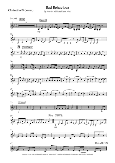 Bad Behavior (arr. Matt Luff)