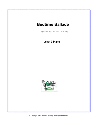 Bedtime Ballade piano solo