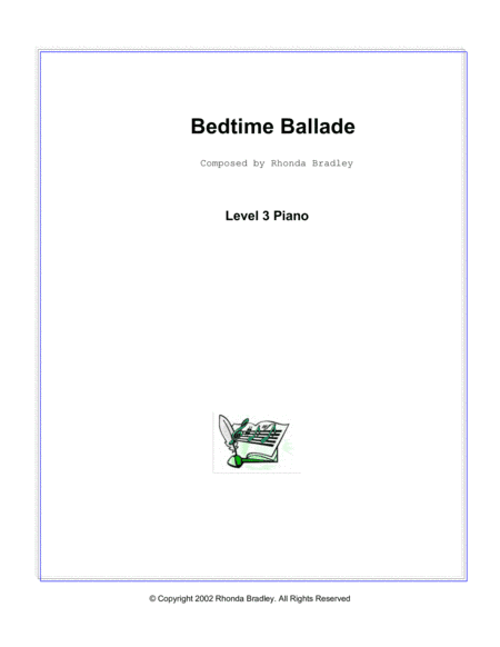 Bedtime Ballade piano solo