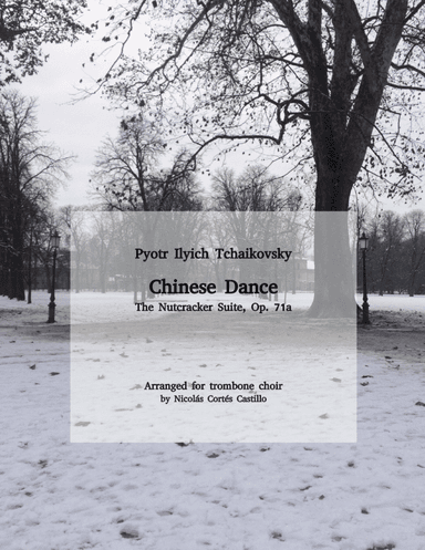 Tchaikovsky - Chinese Dance (The Nutcracker) for trombone choir (arr. Nicolás Cortés Castillo)