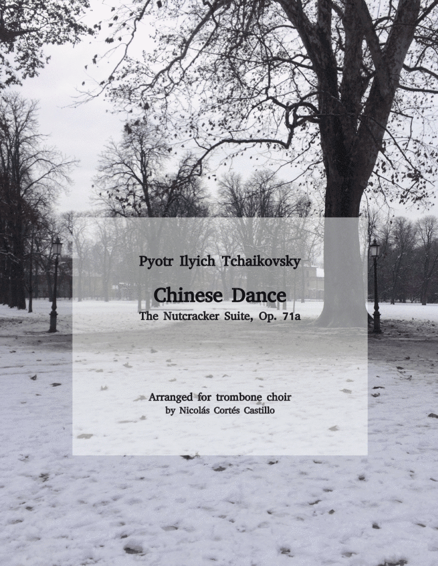 Tchaikovsky - Chinese Dance (The Nutcracker) for trombone choir (arr. Nicolás Cortés Castillo)