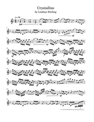 Crystallize (arr. Anya Alston)