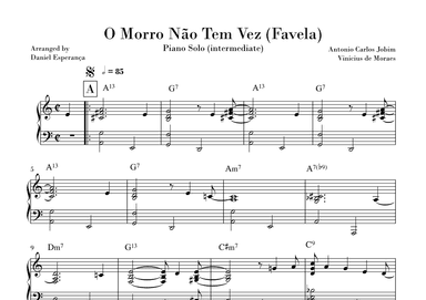 O Morro Nao Tem Vez (favela) (arr. Daniel Esperança)