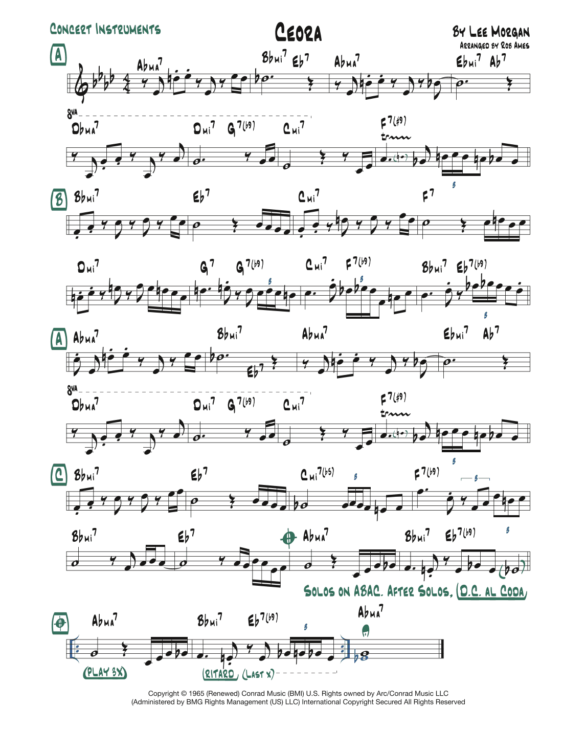 Ceora (arr. Rob Ames)