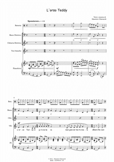 L'orso Teddy (Band version)