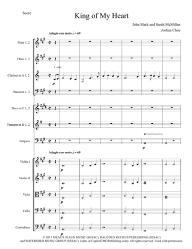 King Of My Heart (arr. Joshua Choe)