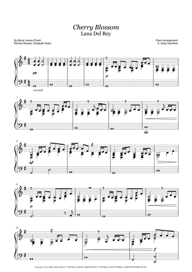 Cherry Blossom (arr. S. Antje Guenther)