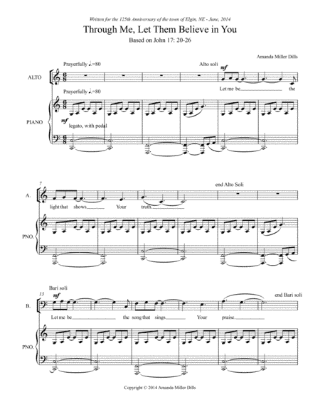 Through Me, Let Them Believe in You