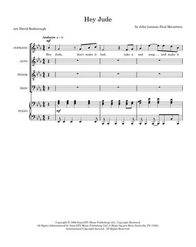 Hey Jude (arr. David Rosborough)