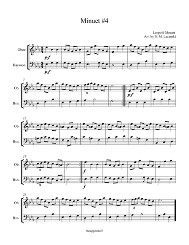 Minuet #4 (arr. Nick Lacanski)