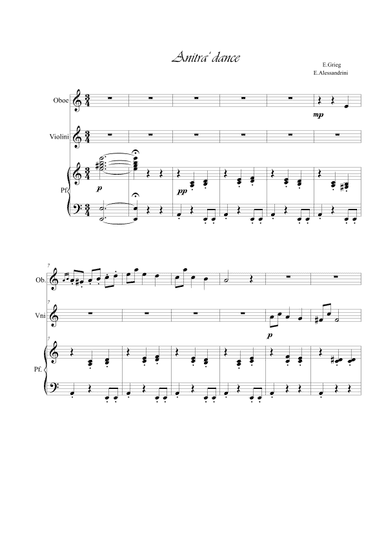 Anitra's Dance. Trio (arr. Ester Alessandrini)