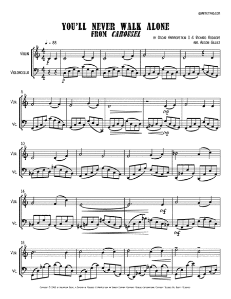 You'll Never Walk Alone (arr. Alison Gillies)