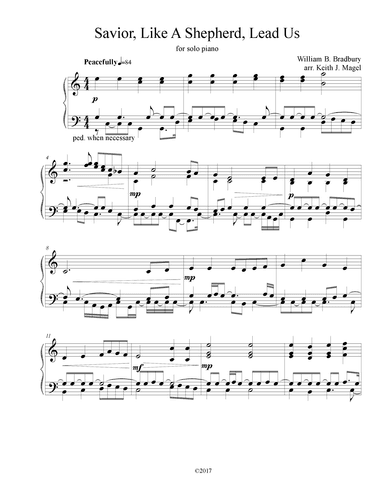 Saviour, Like A Shepherd, Lead Us II (arr. Keith James)