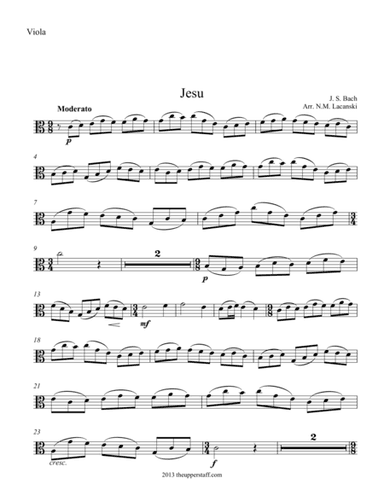 Jesu (Easy) (arr. Nick Lacanski)