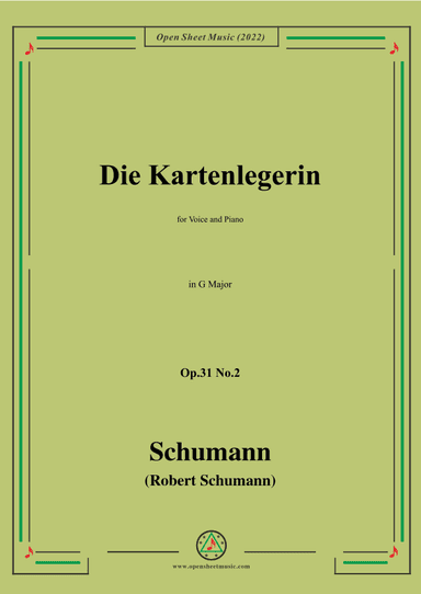 Schumann-Die Kartenlegerin,Op.31 No.2,in G Major (arr. OSM Press)