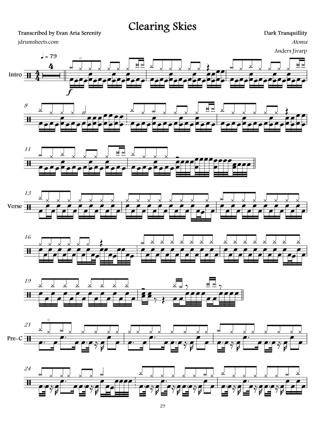 Clearing Skies (arr. Evan Aria Serenity)