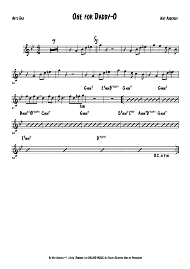 One For Daddy-o (arr. Anderson Quevedo)