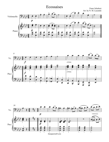 Ecossaises (arr. Nick Lacanski)