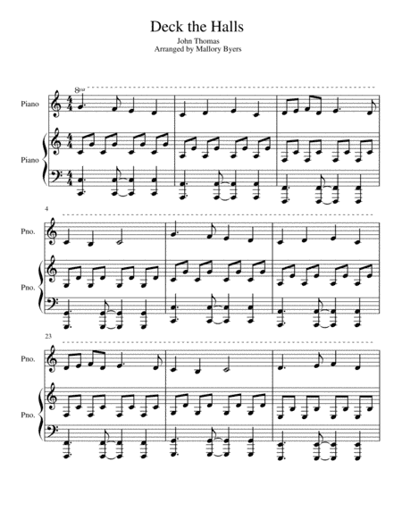 Deck the Halls (arr. Mallory Byers)