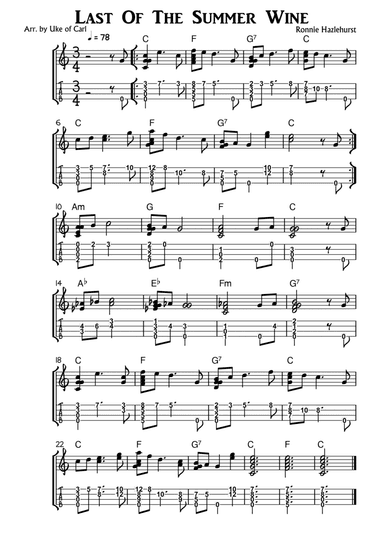 Last Of The Summer Wine Theme (arr. Uke of Carl)