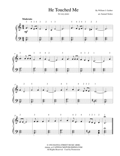 He Touched Me (arr. Samuel Stokes)