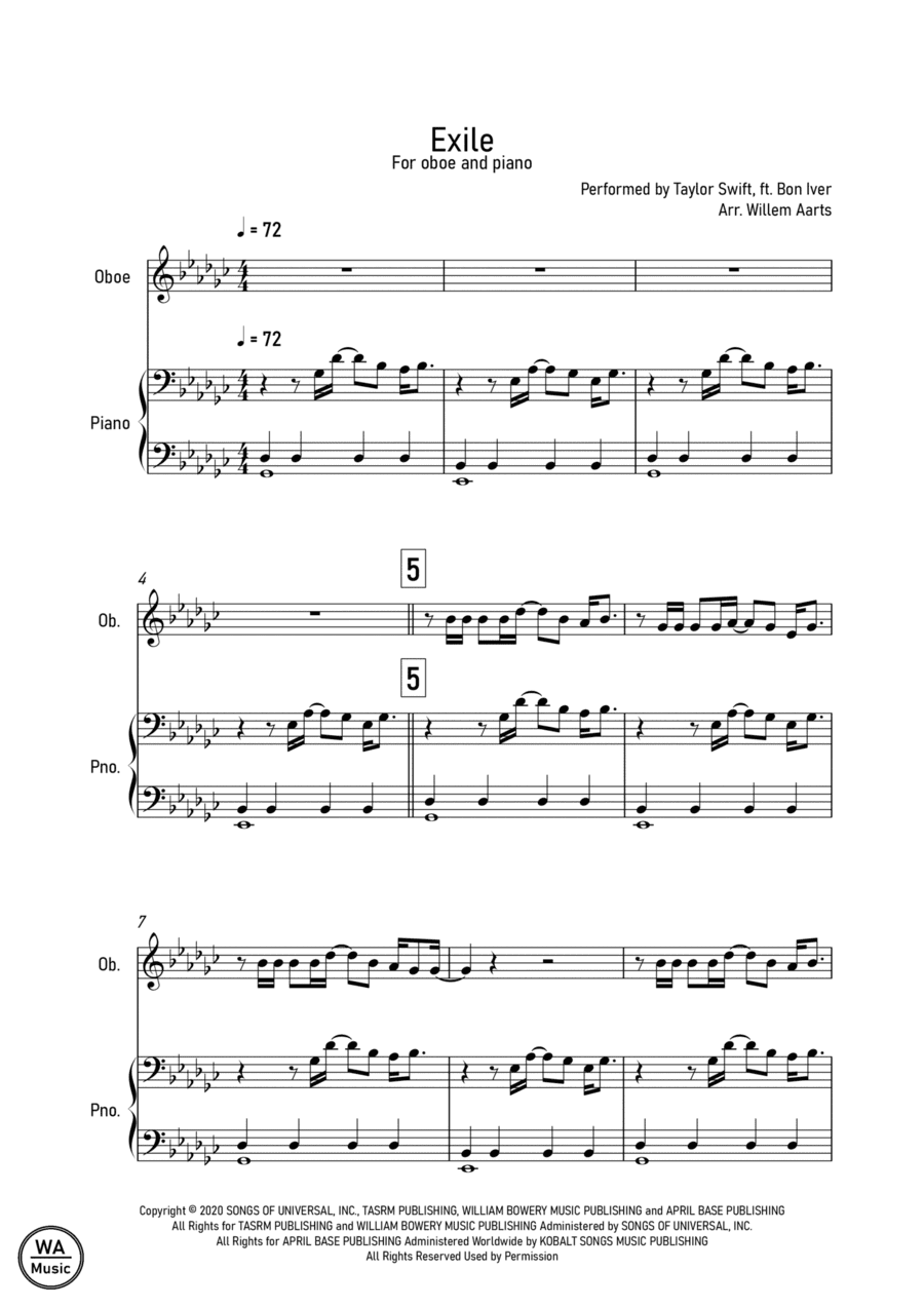 Exile (arr. Willem Aarts)