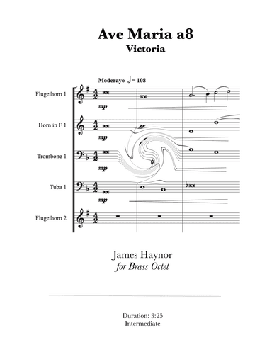 Ave Maria a8 for Brass Octet (arr. James Haynor)