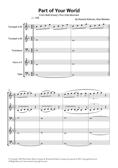 Part Of Your World (reprise) (arr. Jackson Spindler)