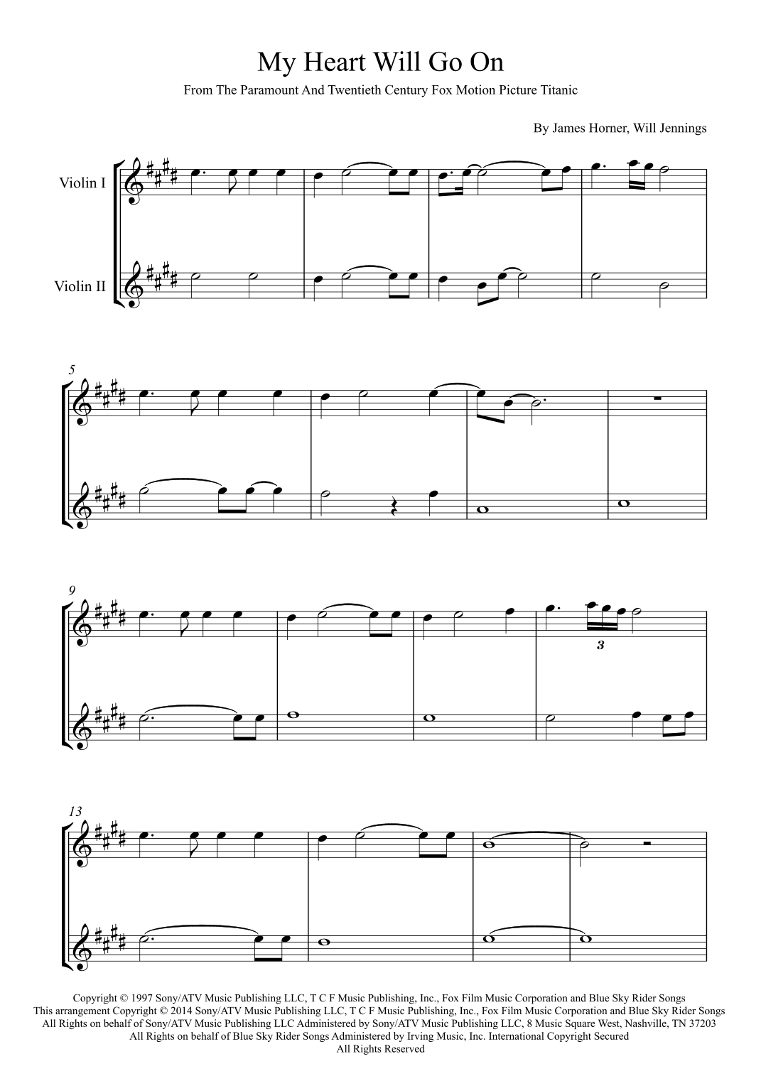 My Heart Will Go On (love Theme From 'titanic') (arr. Karen Gueiros)