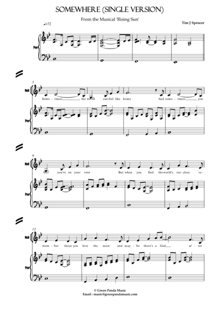 Somewhere (from the musical "Rising Sun") [Single/Choir Version]