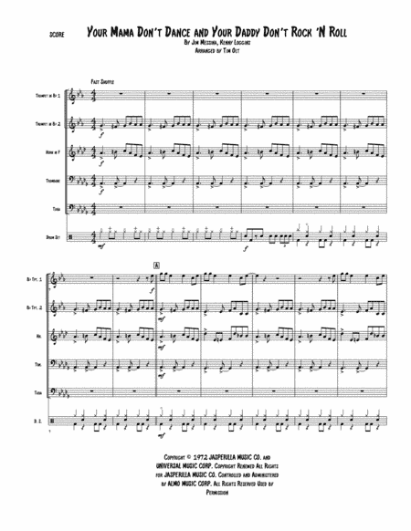 Your Mama Don't Dance (arr. Tim Olt)