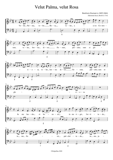 Velut palma velut rosa (arr. Early Music Scores)