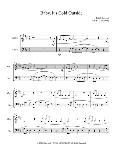 Baby, It's Cold Outside (arr. B. C. Dockery)