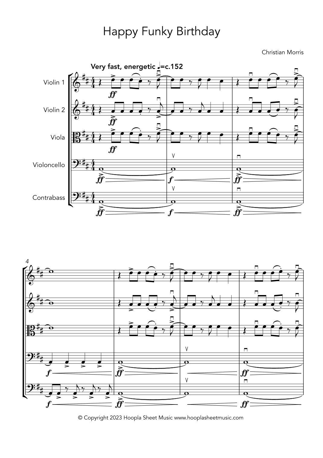 Happy Funky Birthday (arr. Christian Morris)