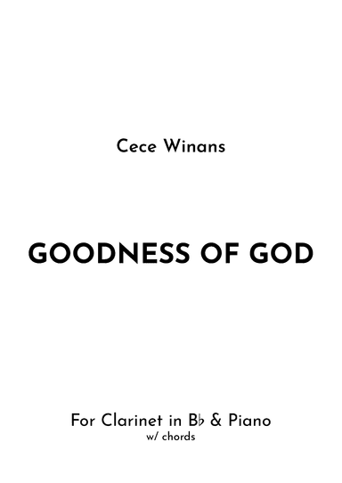 Goodness Of God (arr. Jireh J.)