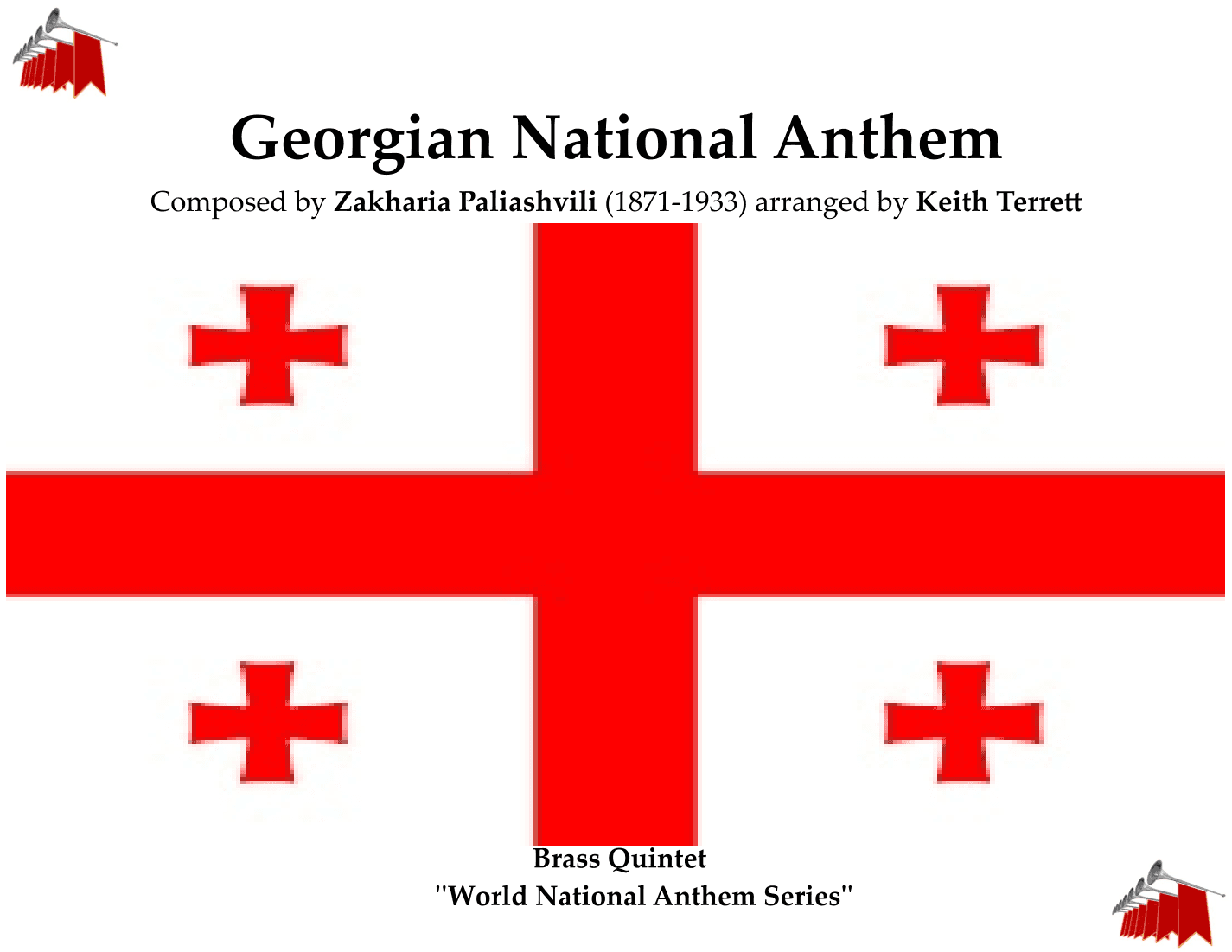 Georgian National Anthem (''Tavisupleba')' for Brass Quintet (arr. Keith Terrett)