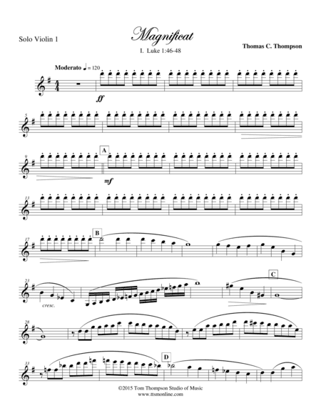MAGNIFICAT - violin 1