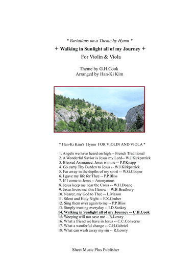 Walking in Sunlight all of my journey (For Violin and Viola) (arr. Han-Ki Kim)