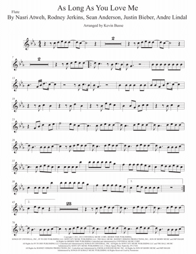As Long As You Love Me (arr. Kevin Busse)