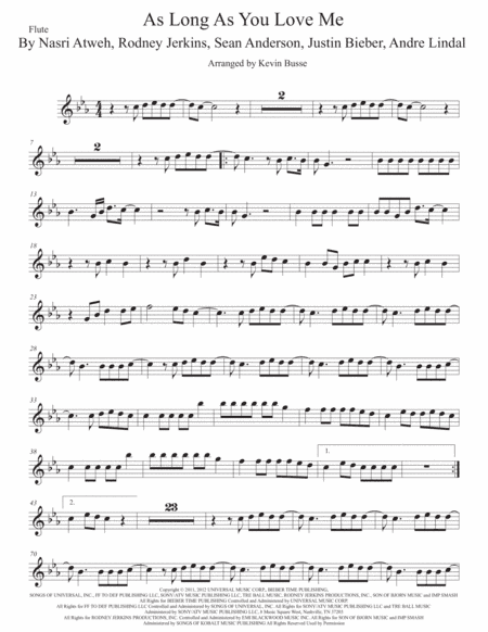 As Long As You Love Me (arr. Kevin Busse)
