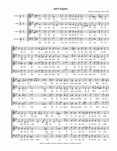 Salve Regina (Canali) (arr. Aristotle A. Esguerra)