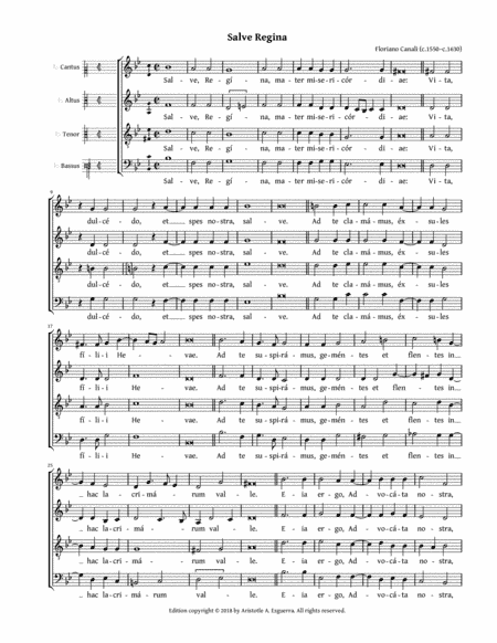 Salve Regina (Canali) (arr. Aristotle A. Esguerra)