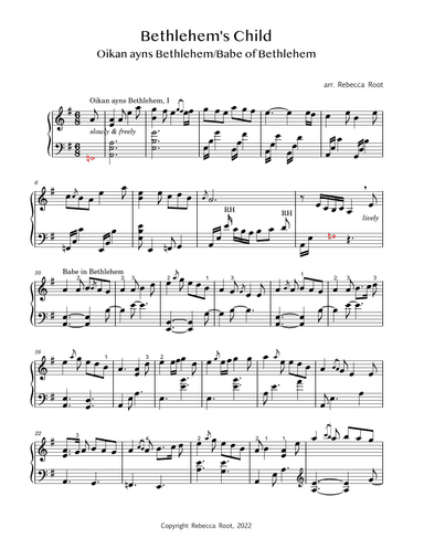 Bethlehem's Child (arr. Rebecca Root)